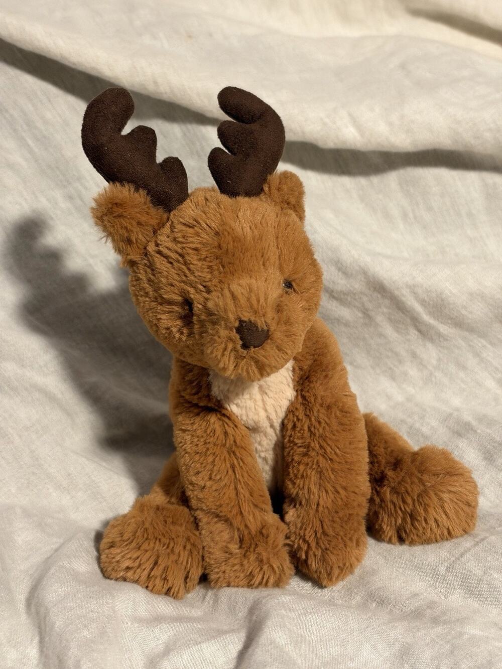 Jellycat Remi Reindeer I Am Remi Reindeer Plush Stuffed Retired Rare 10"
